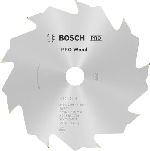 Bosch Professional Speedline Wood Kreissägeblatt 9Z, 130x2x16mm, 1 Stück