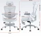 Sihoo Doro C300L Ergonomischer Bürostuhl mit Fußstütze, weiß Vorschaubild