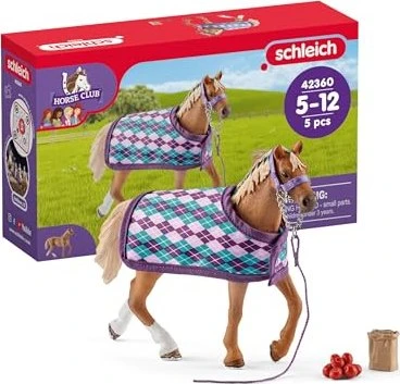 Schleich Horse Club - Playset Englisches Vollblut mit Decke