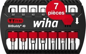 Wiha SB 7946-TY303 TY-Bit BitBuddy 49mm Innensechskant Bitset inkl. Werkzeugbox, 7-tlg.