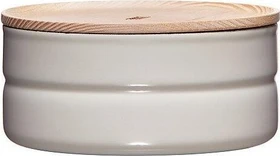 Riess Vorratsdose mit Eschenholzdeckel 720ml grey