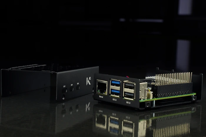 KKSB Aluminiumgehäuse für Raspberry Pi 5, schwarz