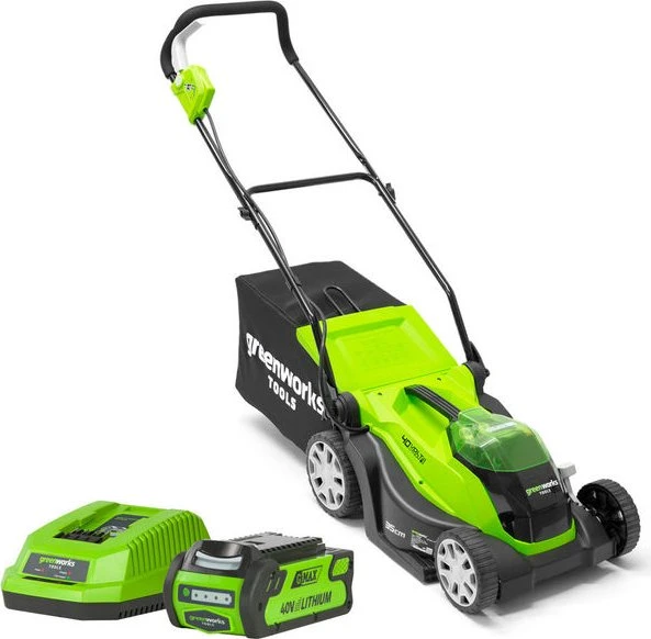 Greenworks Tools G40LM35 Akku-Rasenmäher inkl. Akku 2.0Ah