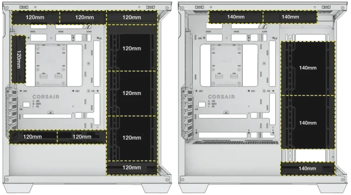 Corsair 3500X ARGB, schwarz, Glasfenster