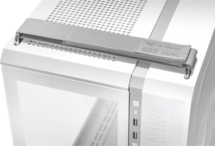 ASUS TUF Gaming GT502 White Edition, Glasfenster