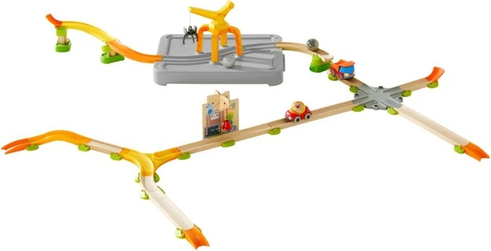 HABA Kullerbü Spielbahn Freie Bahn Verladekran!