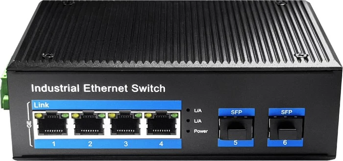Cudy IG10 Industrial Railmount Gigabit Switch, 4x RJ-45, 2x SFP, 120W PoE+