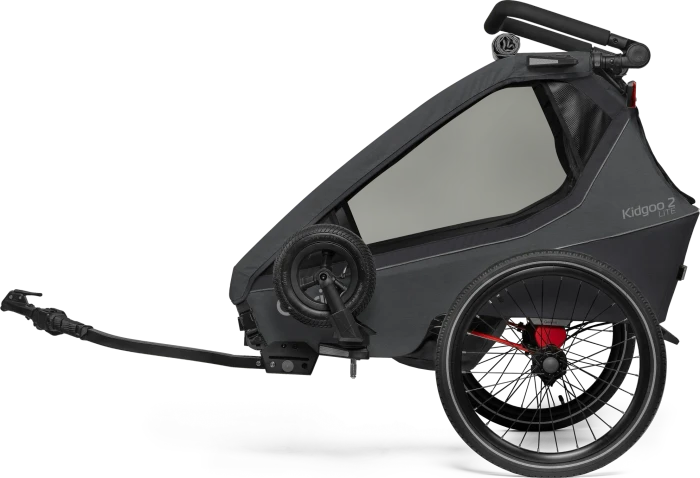 Qeridoo Kidgoo 2 Lite Fahrradanhänger steel grey (Modell 2026)