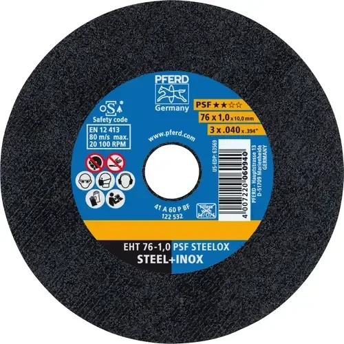 Pferd EHT 76-1.0 PSF STEELOX/10.0 Trennscheibe, 76x1x10mm, 25 Stück