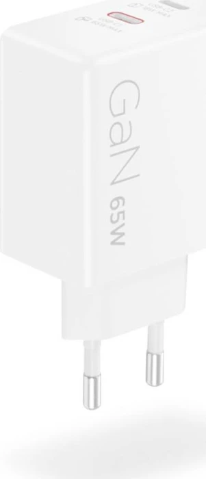 Lenovo Dual USB-C-Ladegerät GaN 65W weiß