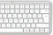 Hama WK-500 kompakte Multi-Device-Tastatur, grau/weiß, USB/Bluetooth, DE Vorschaubild
