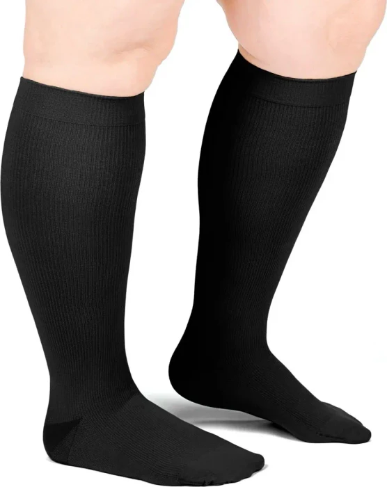 Compressana Linea Cotton AD CCL2 Größe V Kompressionsstrümpfe schwarz
