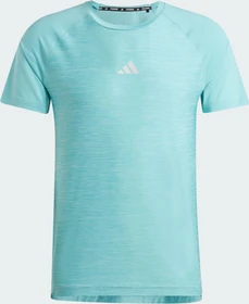 adidas Gym+ Training 3-Streifen Funktionsshirt kurzarm mint tone mel (Herren)
