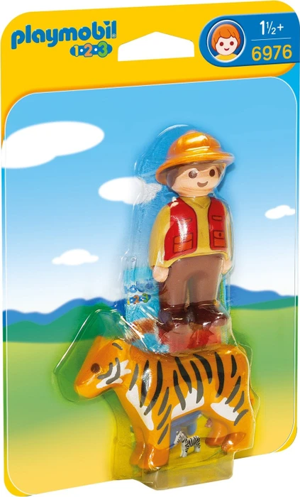 playmobil 1.2.3 Wildhüter mit Tiger