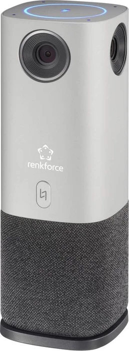 Renkforce RF-CC-800 360-Grad Konferenzkamera, schwarz/silber