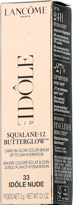 Lancôme Idôle Lip Balm Squalane-12 Butterglow 33 idôle nude, 3g