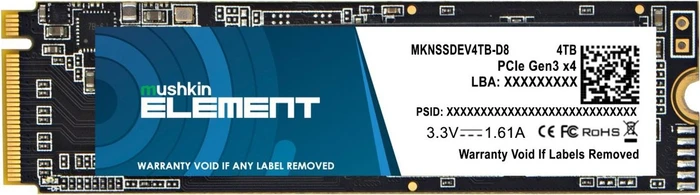 Mushkin Element NVMe SSD, M.2