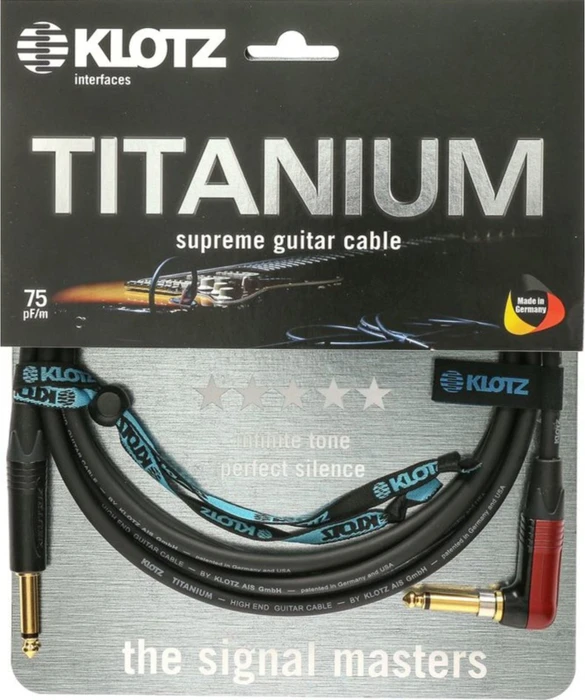 Klotz Titanium Instrument silentPLUG gewinkelt 9.0m