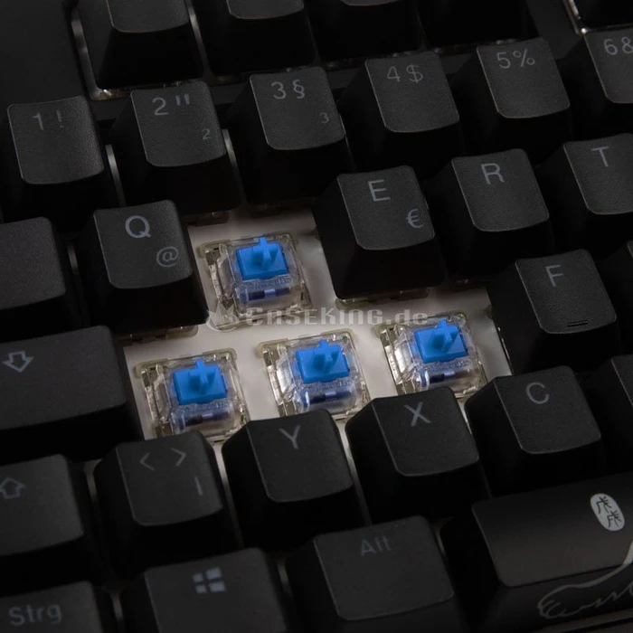 Ducky One 2 RGB TKL PBT, LEDs RGB, schwarz, MX RGB BLUE, USB, DE