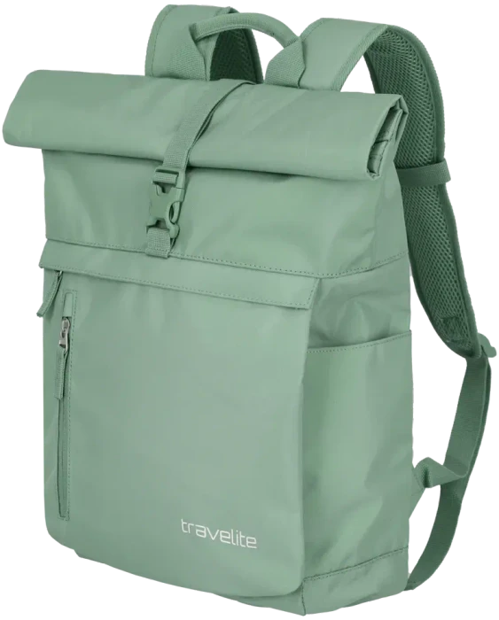 Travelite Basics Rollup Laptoprucksack, 15.6", hellgrün