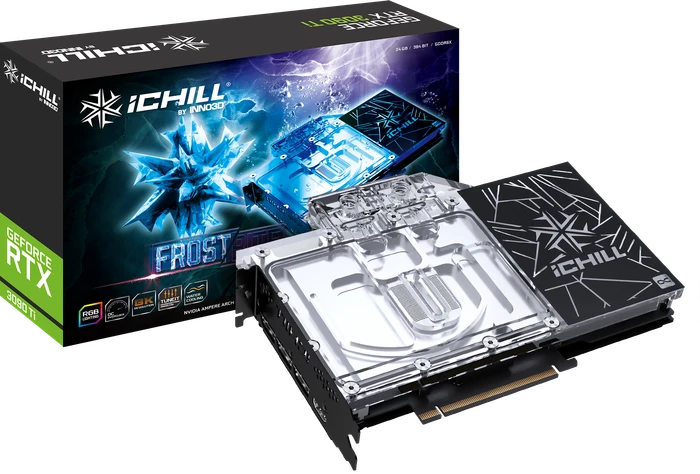 INNO3D GeForce RTX 3090 Ti iCHILL Frostbite, 24GB GDDR6X, HDMI, 3x DP