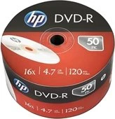 HP DVD-R 4.7GB, 16x, 50er Pack