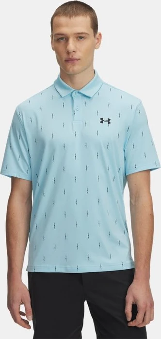 Under Armour Tee To Green Printed Poloshirt kurzarm stream/black (Herren)