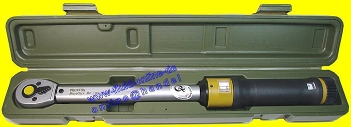 Proxxon MicroClick MC 100 Drehmomentschlüssel inkl. Werkzeugbox, 3/8"