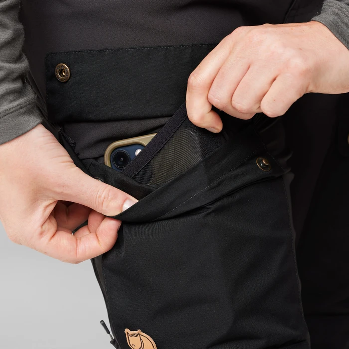 Fjällräven Keb Curved Hose lang schwarz (Damen)