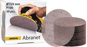 Mirka Abranet Grip Gewebeschleifblatt K100, 125mm, 50 Stück