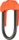 Hiplok DX Bügelschloss, Schlüssel orange