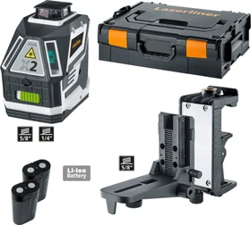 Laserliner X2-Laser Pro Akku-Kreuzlaser inkl. L-Boxx + 2 Akkus 5.2Ah
