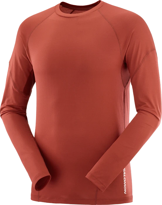 Salomon Cross Run Laufshirt langarm red dahlia (Herren)