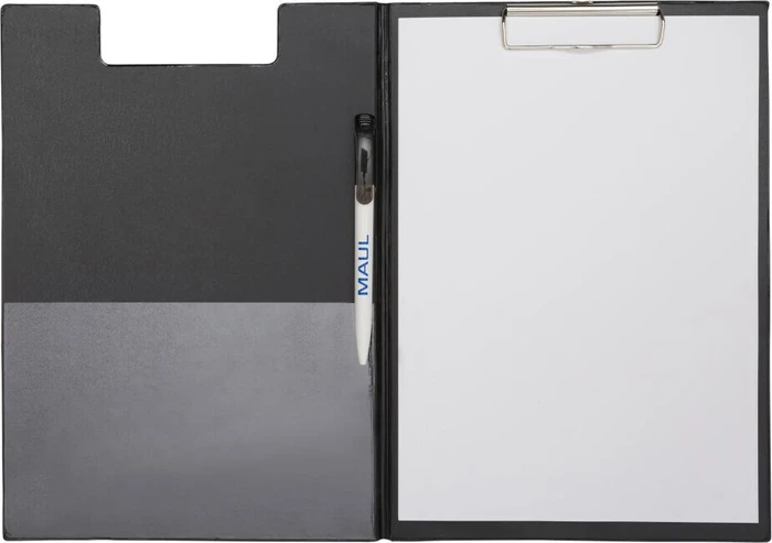 Maul Klemmbrettmappe mit Folienüberzug, A4, schwarz