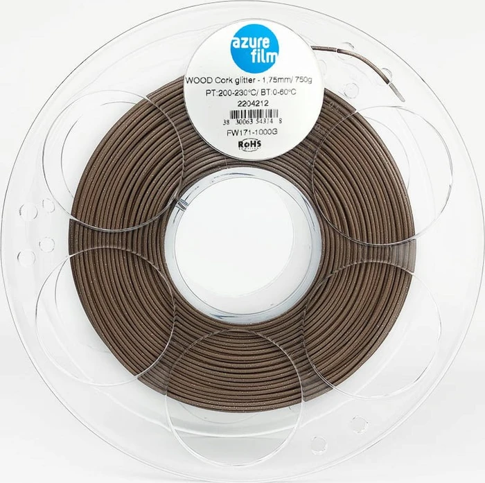 AzureFilm Wood, cork glitter, Spule, 1.75mm, 750g