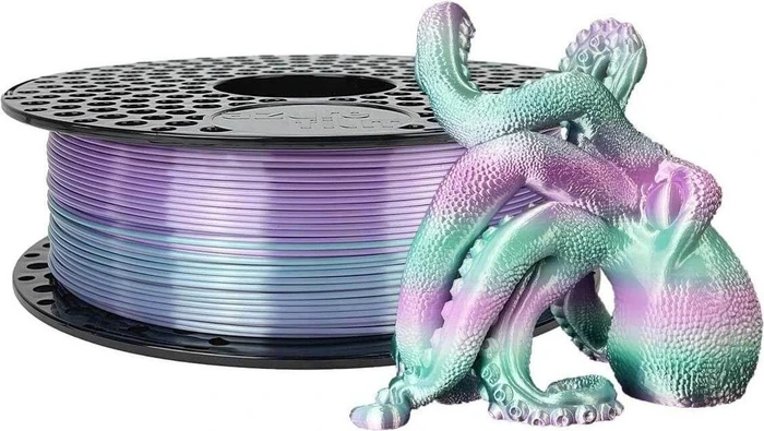 AzureFilm PLA Silk, Rainbow Aurora, Spule, 1.75mm
