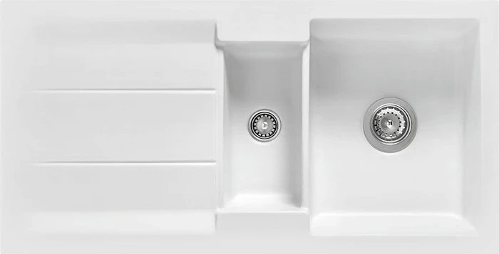 systemceram Genea 100 F Einbau Becken reversibel polar