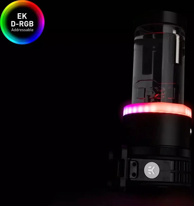 EK Water Blocks Quantum Line EK-Quantum Kinetic TBE 200 D5 PWM D-RGB, Acetal, mit Pumpe