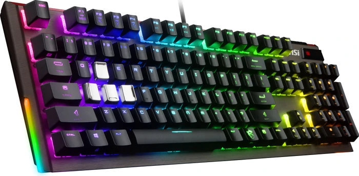 MSI Vigor GK80 Red, LEDs RGB, MX RGB RED, USB, DE