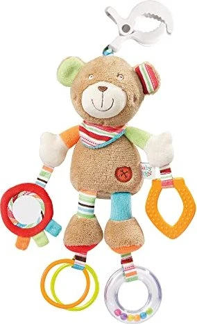 Fehn Activity Teddy mit Klemme Kinderwagenkette