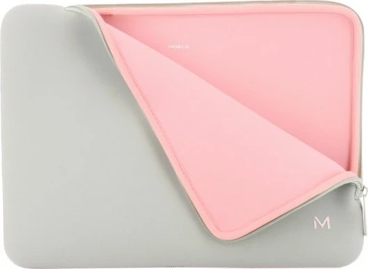Mobilis Skin 14-16" Sleeve Notebook-Hülle, grau/rosa