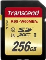 Transcend R95/W60 256GB, UHS-I U3, Class 10