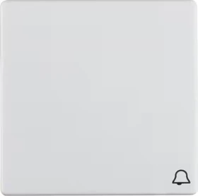 Berker Q.1/Q.3 Wippe mit Aufdruck Symbol für Klingel, polarweiß samt