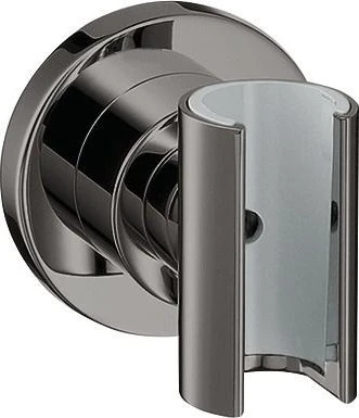 Hansgrohe Axor Citterio Brausehalter rund polished black chrome