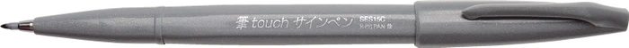 Pentel Brush Sign Pen SES15C grau, 10er-Pack