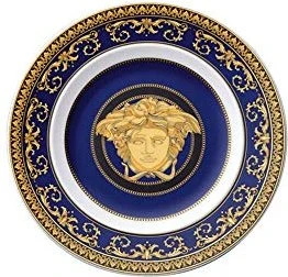 Rosenthal Versace Medusa Blue Brotteller 18cm