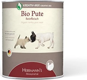 Herrmann's Manufaktur Bio-Pute Fleischdose, 4.80kg (6x 800g)