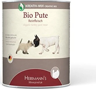 Herrmann's Manufaktur Bio-Pute Fleischdose, 4.80kg (6x 800g)