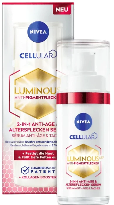 Nivea Cellular Luminous630 2-in-1 Anti-Age & Altersflecken Serum, 30ml