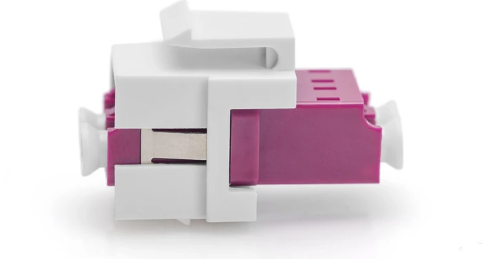 Digitus LWL/LWL-Kupplung, LC-Duplex auf LC-Duplex Kupplung, MM, OM4, Keystone-Modul